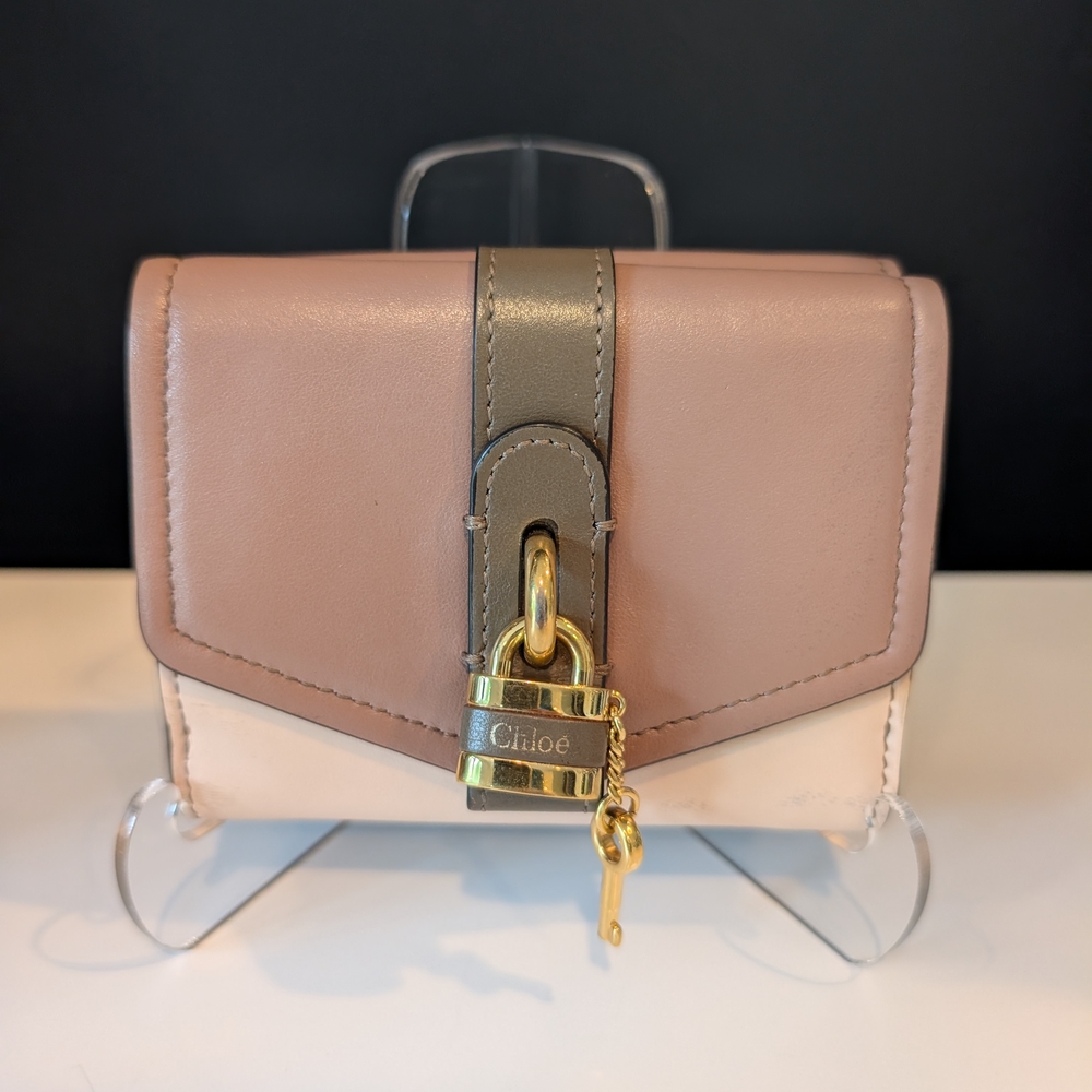 Authentic Chloe Small Tri-Fold Aby Wallet In Three Colors